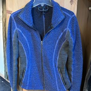 KUHL Kozet Full-Zip wool blend Jacket - Purple/gray, Size M